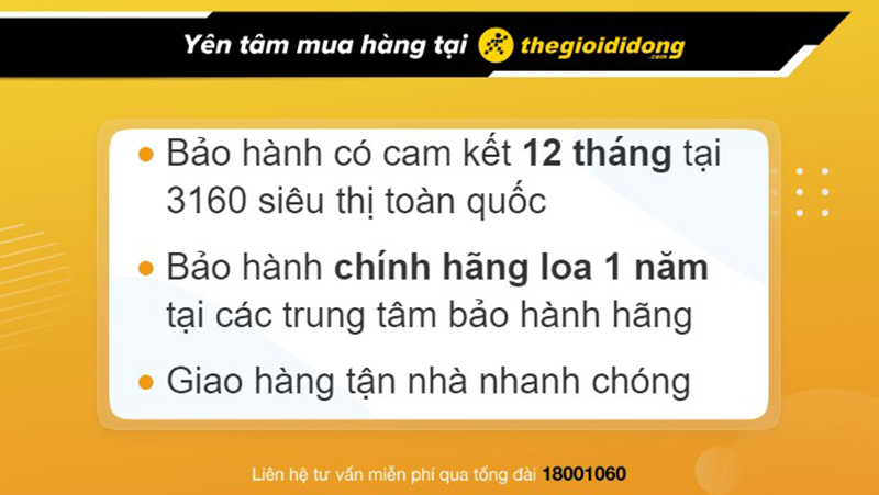 Yên tâm mua hàng tại Thế Giới Di Động